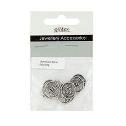 AussieSuperStore Jewellery Making Supplies JF Coin Charms 15mm JF Coin Charms 15mm | Jewellery Making Accessories 9323823135386 JF942